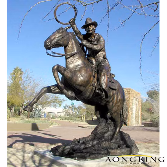 Spanish Conquistador Bronze Sculpture of Juan De Onate Riding a Horse